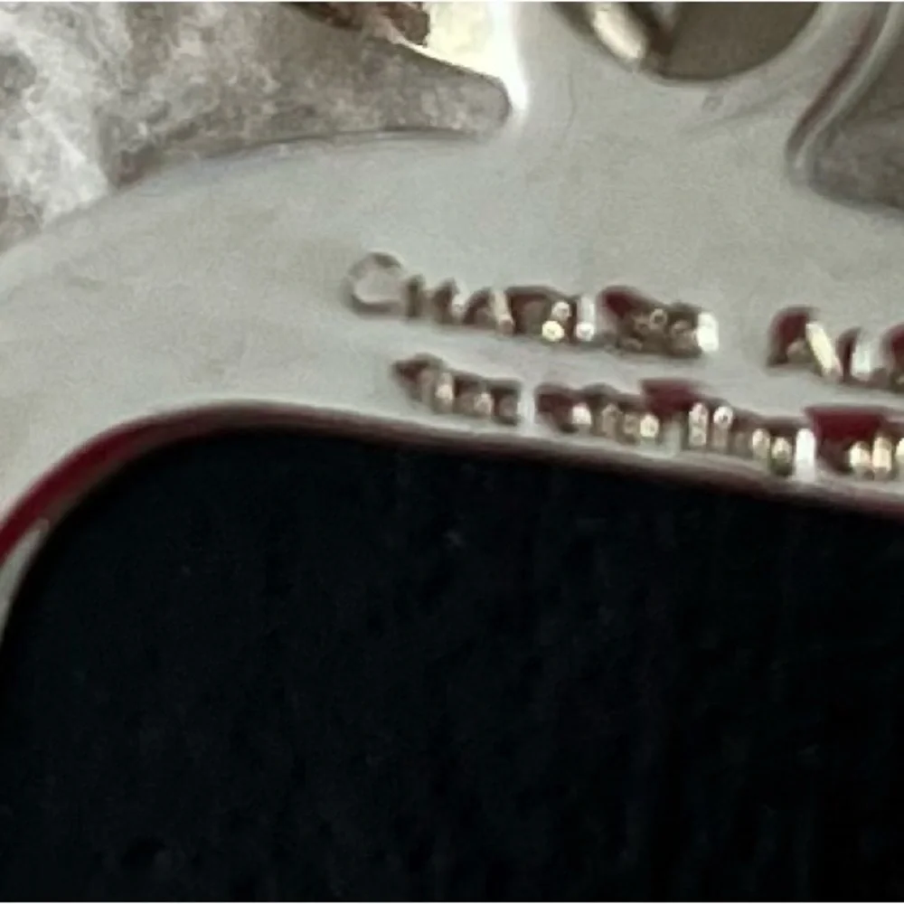 DICHROIC GLASS AMETHYST STERLING SILVER DESIGNER SIGNED PENDANT 16” SNAKE CHAIN - Picture 8 of 8